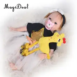 Реалистичная виниловая 22 дюймов Reborn наборы детские куклы реалистичные новорожденный малыш кукла Дети подарок на день рождения