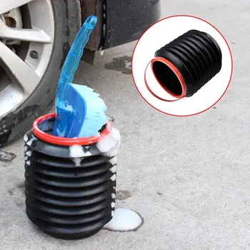 

4L Multi-purpose Car Storage Box Telescopic Vehicle Umbrella Storage Bag Folding Bucket Water Pail Garbage Litter Trash Can