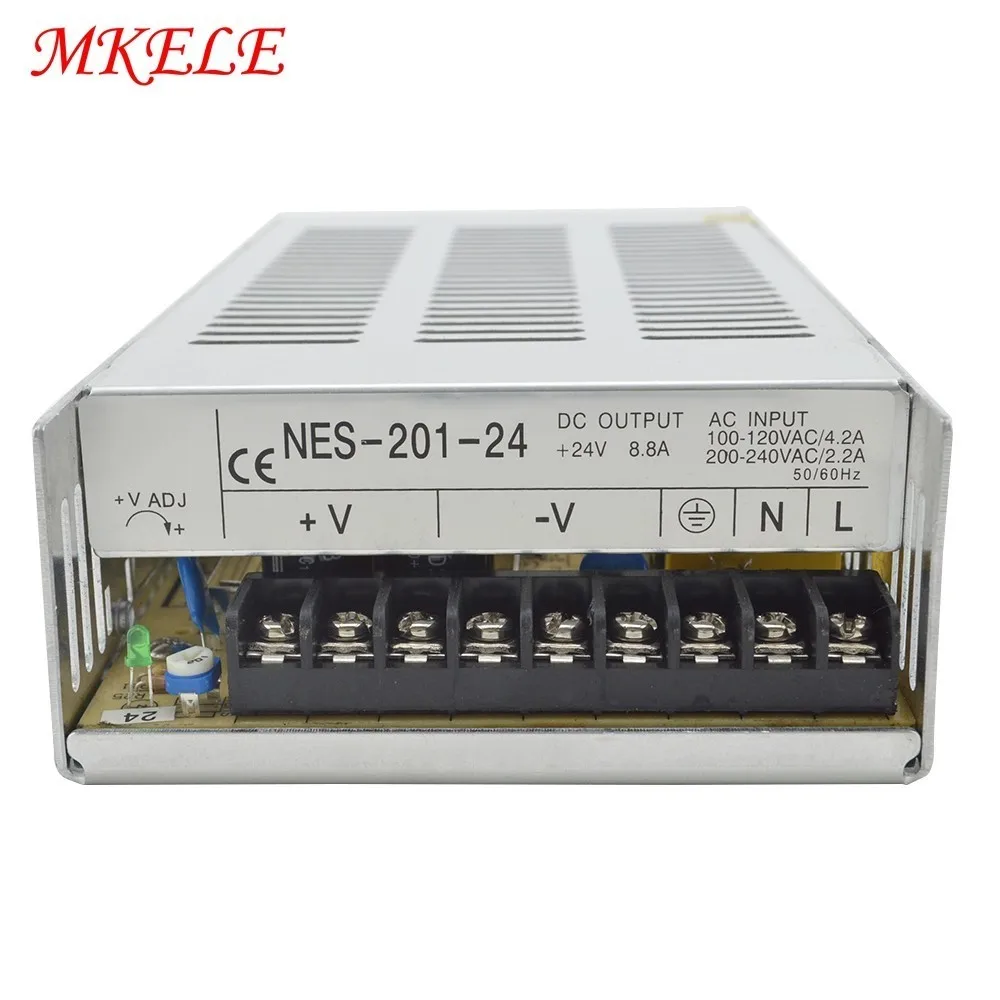 

Best Quality 5.9A 36VDC 200W Switching Power Supply Driver For CCTV Camera LED Strip NES-200-36 LED Display