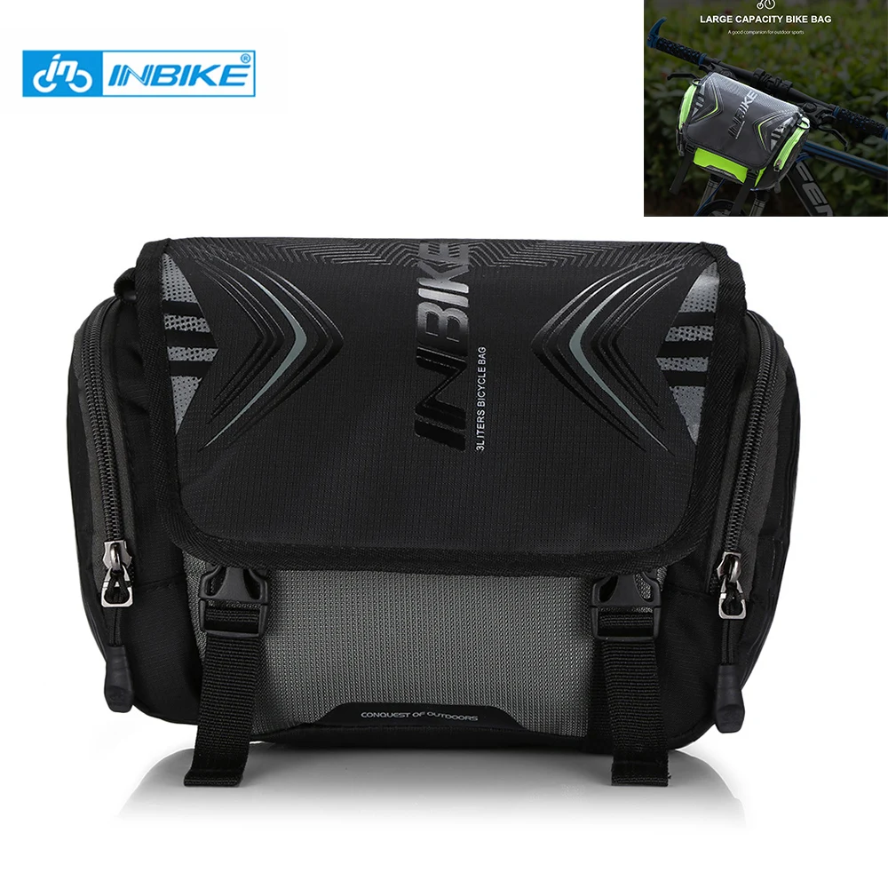 

INBIKE Waterproof Bike Bag Large Capacity Bicycle Handlebar Bag Cycling Front Tube Bag Bicycle Bag Bike Accessories Rain Cover