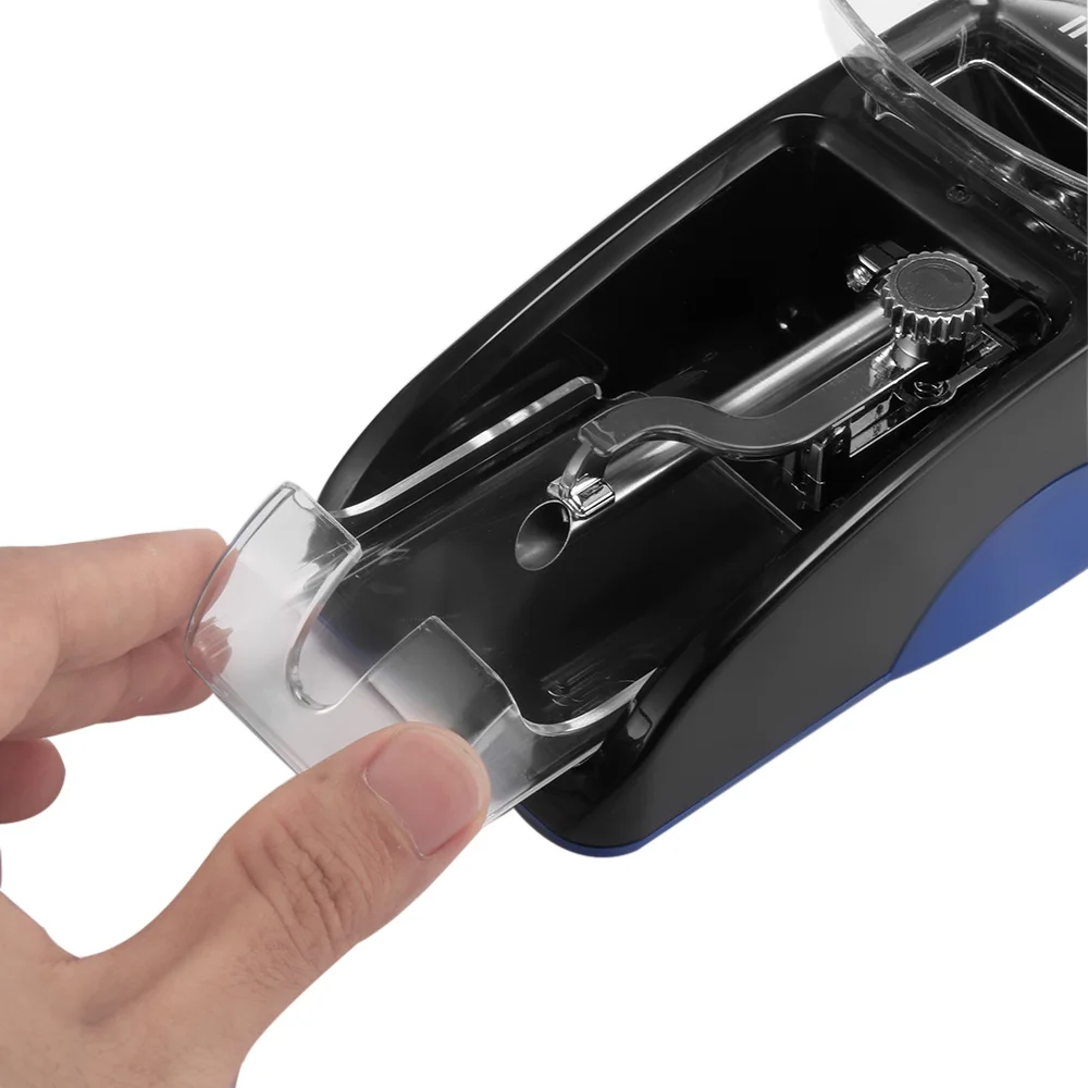 

Blue Electric Cigarette Machine Easy Automatic Making Rolling Machine Tobacco DIY Smoking Tools Cigarette Machine
