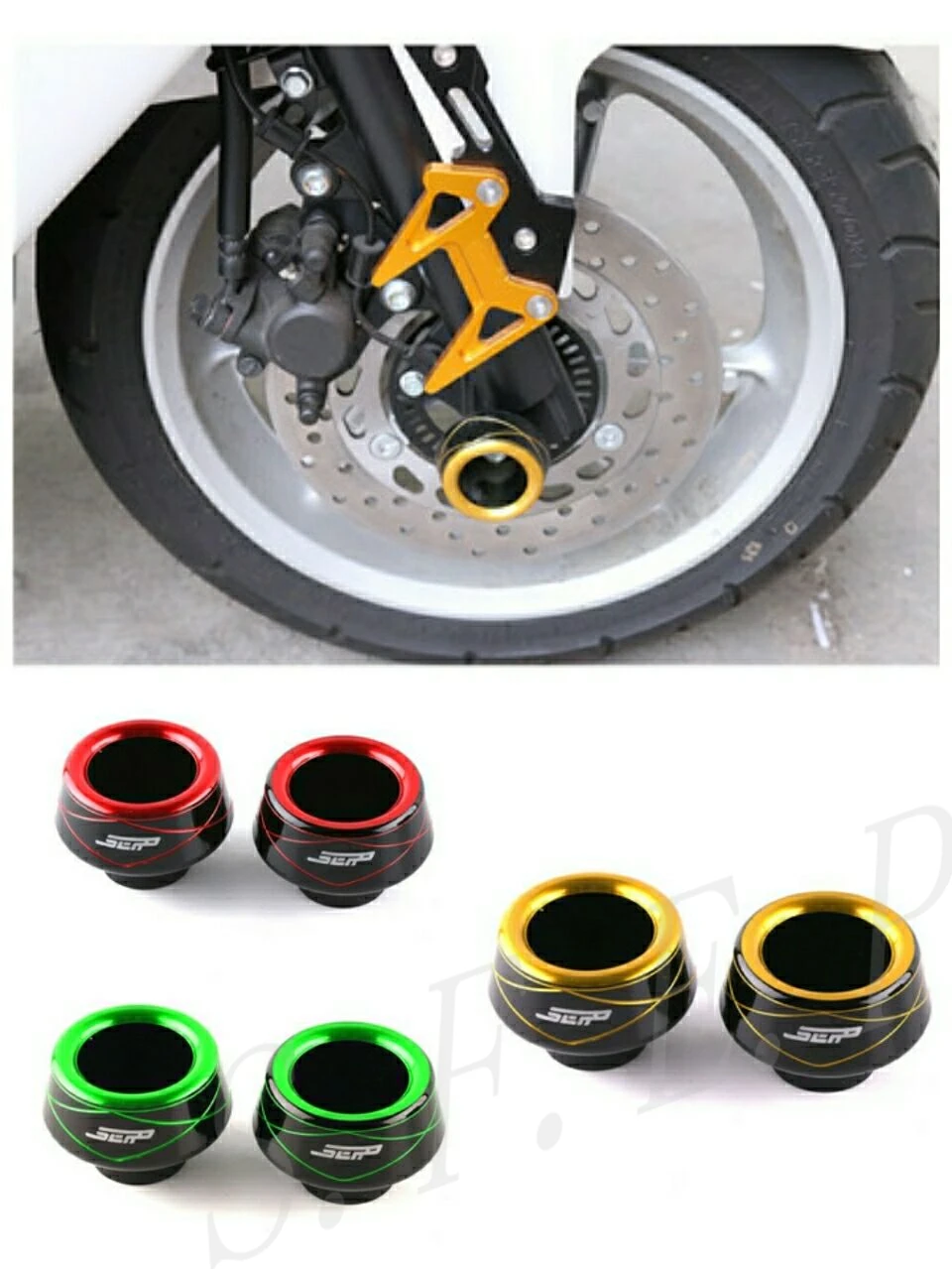 

Universal Motorcycle CNC Front Fork Wheel Fall Protection Frame Slider Anti Crash Protector For Yamaha SMAX 155 NMAX 155 NVX 155