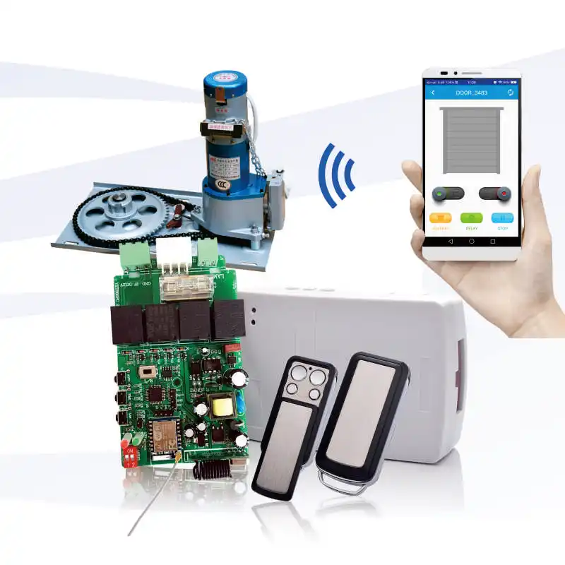 

WIFI IOS & Android app 85-220V side motor Rolling shutter controller kit
