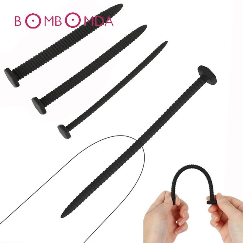 Silicone Urethra Catheter Male Penis Plug Tube Urethral Stretcher Urethral Sound Dilator Adult Sex Toy for Men Man Masturbation