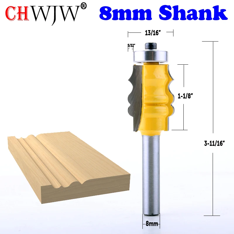  CHWJW 1PC 8mm Shank 1-1/8