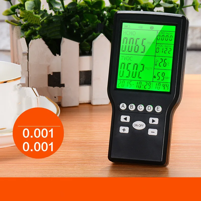

Digital Air Quality Monitor Formaldehyde Detector Tester HCHO Monitor/TVOC Analyzer/Temperature Humidity Meter Diagnostic Tool
