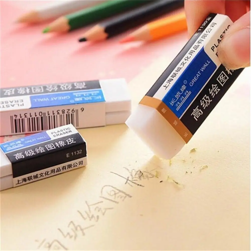 10PCS New Cute White Jelly Eraser Rubber Erasers Correction Stationery