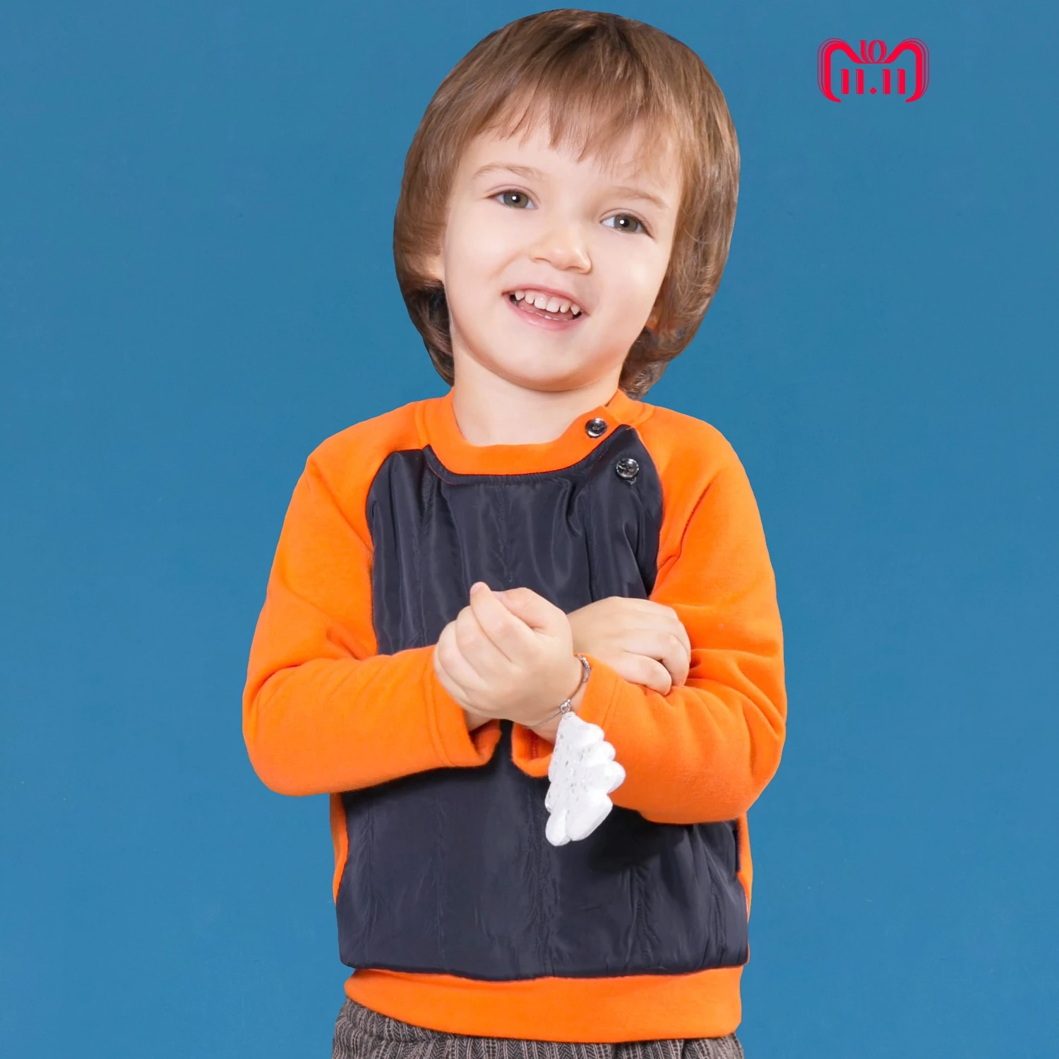 

2018 Winter New Toddler Boys Solid Color Patchwork Cotton Casual Long Sleeve Sweatshirt Boys Pullover Top Shirts Clothing Tees