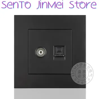 

Computer Television Socket Panel 86 Type Two Position Wall Cable Socket Panel Cable TV Socket