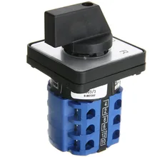 Electric 3 Position 3 Poles Rotary Cam Switch L-0-R 20A/32A Cam Switch Rotary Changeover Control Switches Panel Mounting ac09 01j rotary switches band switch cnc panel knob switch