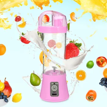 

380ml Portable Blender Juicer Cup USB Rechargeable Electric Automatic Vegetable Fruit Citrus Orange Juice Maker Cup Mixer Bottle