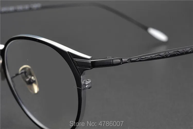 Online Marcos de gafas de montura óptica redondos de titanio puro 2019 gafas Unisex Retro gafas de prescripción para hombres y mujeres marcos de miopía