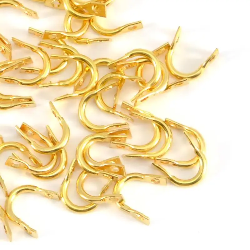 

50pcs Fishing Hook Spinner Clevises Easy Spin Stainless Steel DIY Sea Fishing Lures Accessories U-Shackle Fishing Tackle