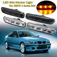 Для BMW 3 серии E46 316I 318I 325I 12 В X3 E83 E90 4Dr/2Dr 99-03 1 пара указатель поворота Боковые габаритные лампы свет включается световой сигнал