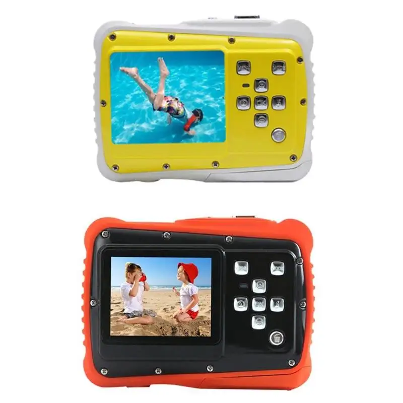Kids Cartton Mini Digital Camera 2inch 12MP HD 720P Waterproof Portable Camcorder Video Recorder with Microphone Education Toys