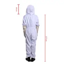 Защитный полный корпус защитный костюм пчеловода вуаль капюшон перчатки шляпа куртка костюм пчеловода пчелы костюм оборудование перчатки