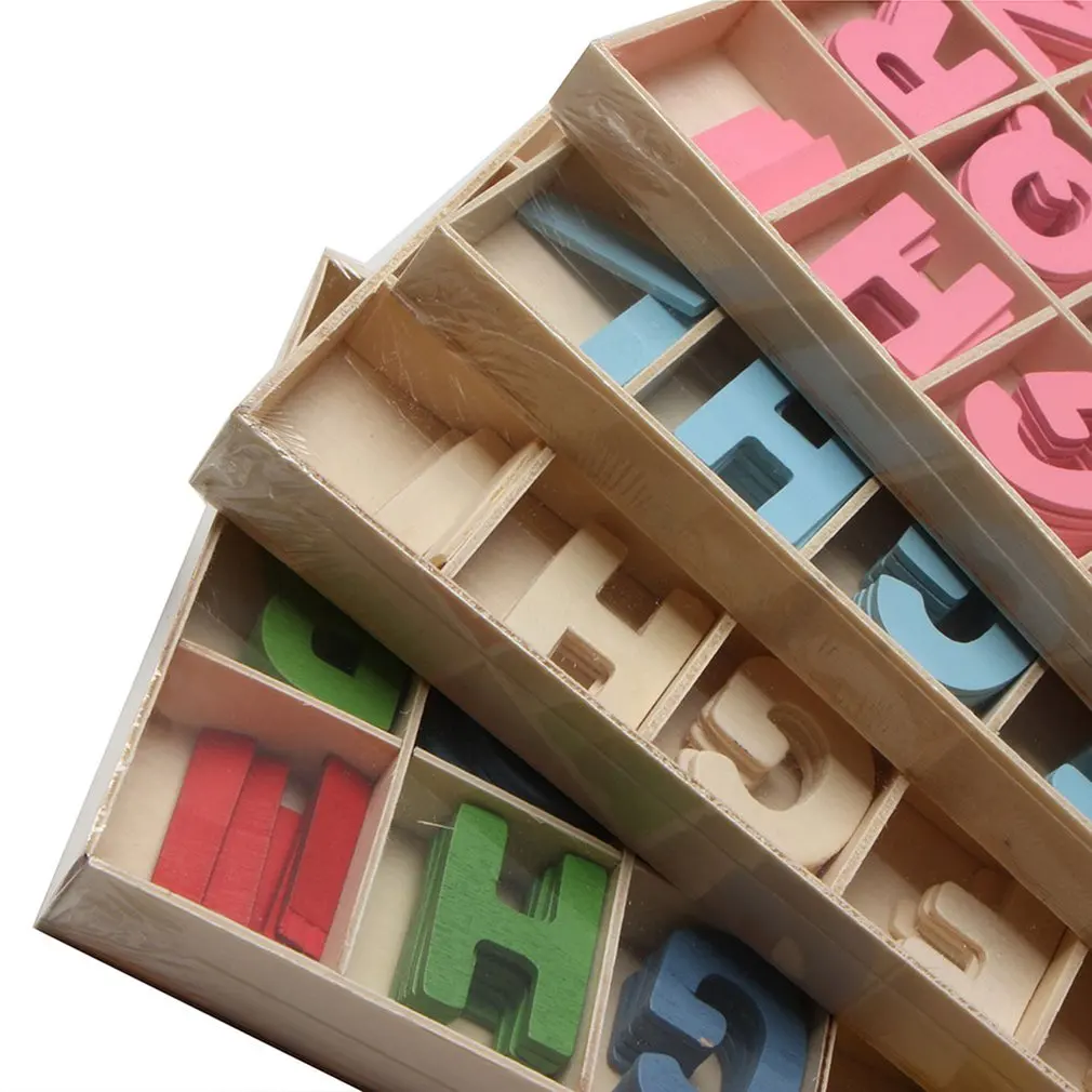 Цветные деревянные буквы деревянные английские буквы детские школьные принадлежности