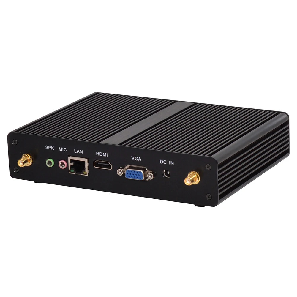 Безвентиляторный мини ПК Kodi Box Intel Celeron 2955U Windows 10/Ubuntu Silver [HUNSN BM05L]