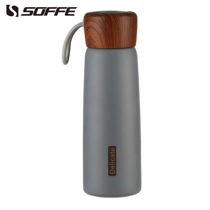 

Soffe American Style Food Grade Double Wall Stainless Steel Thermos Bottle 500ml Non-slip Portable Office Home Coffee Bottle