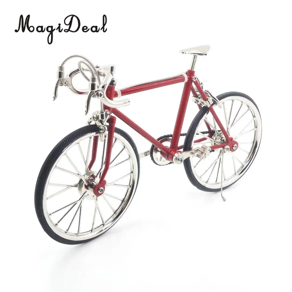MagiDeal 1/10 шкала миниатюрная мебель для кукольного домика из сплава и велосипеда