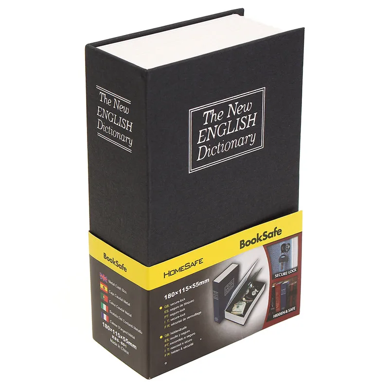 Metal + Paper Plate Dictionary Book Secret Security Safe Key Lock Cash Money Jewellery Locker Durable Quality Metal + Paper Plate Dictionary Book Secret Security Safe Key Lock Cash Money Jewellery Locker Durable Quality