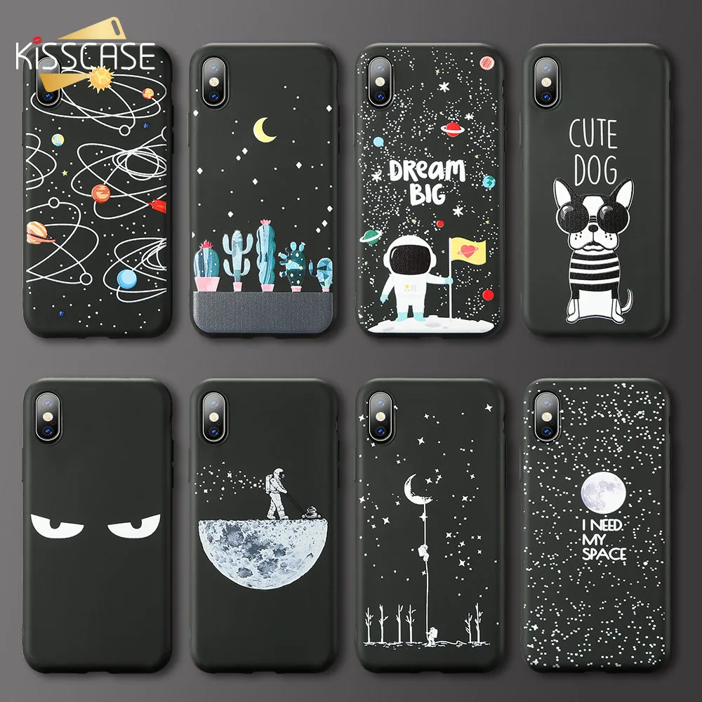 Чехол KISSCASE с рисунком звезды для iPhone 6 6S 7 8 Plus X XR XS Max милые рельефные Чехлы чехлы