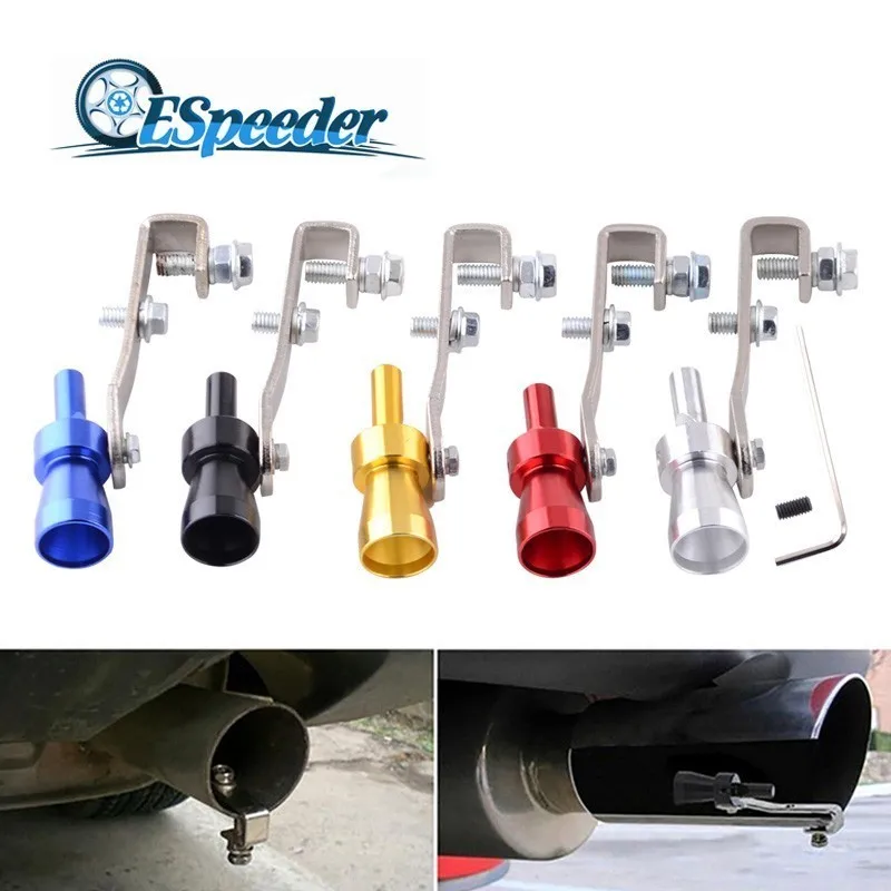ESPEEDER Univesal S/M/L/XL турбо звук свисток гоночный автосимулятор алюминиевый глушитель