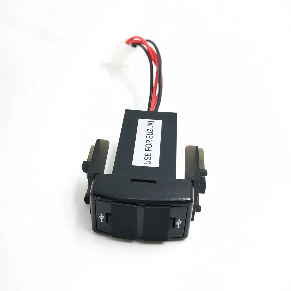 Автомобильное зарядное устройство с двумя usb панелями для Suzuki Dashboard 2 порта USB 5 В 1