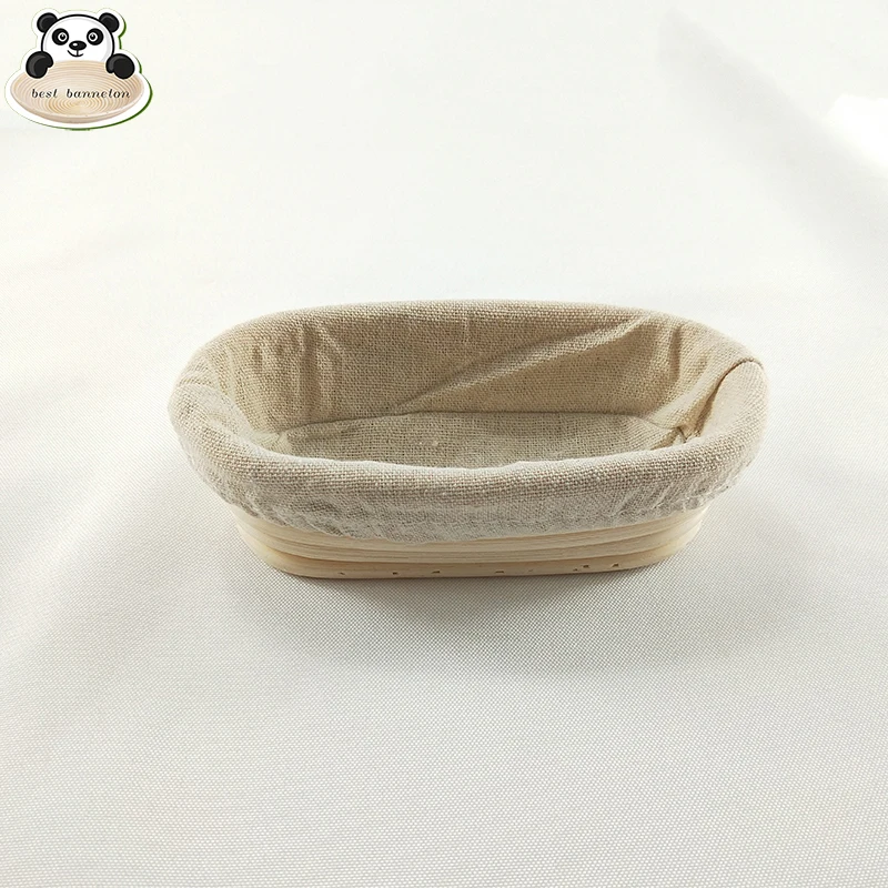 Best banneton Professional seller handmade natural environmentally friendly baking bakery 6 inch oval proving basket