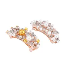 2 шт. заколки для волос декоративный весенний Хрустальный головной убор с жемчужинами заколки для волос для женщин девушек