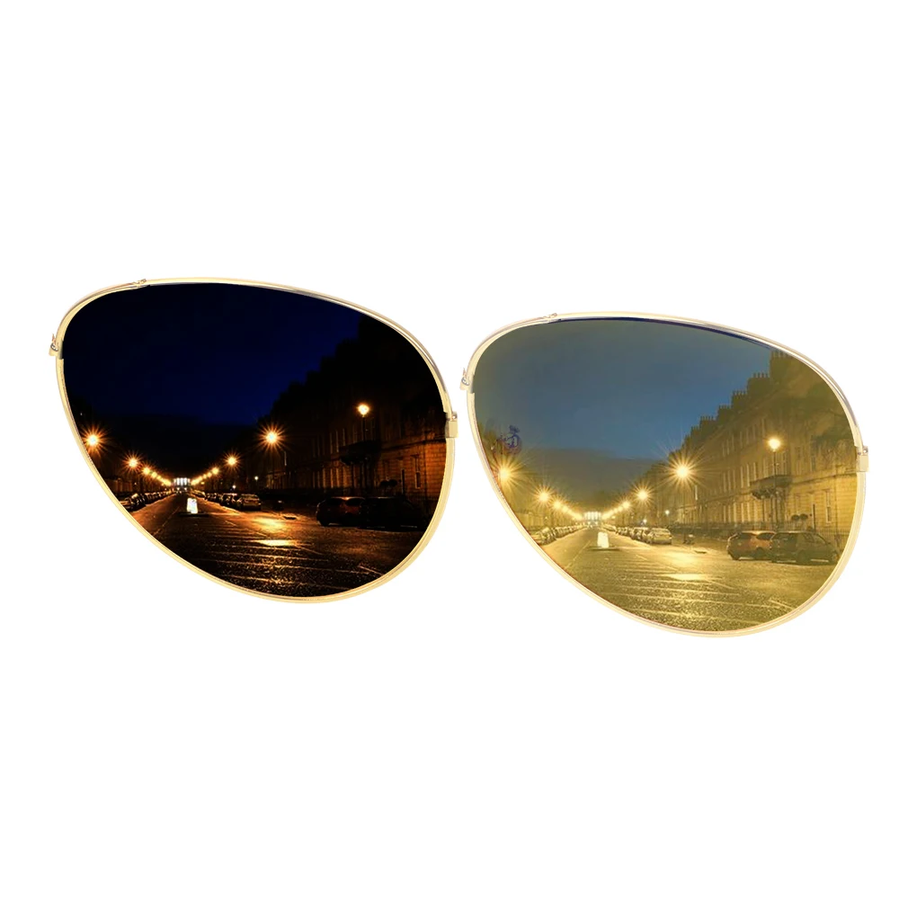 New Anti-glare Polarizer Sunglasses Copper Alloy Car Drivers Night Vision Goggles Polarized Driving Glasses Auto Accessories