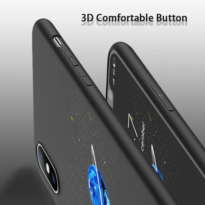 USLION Art Print Phone Case For iPhone 6 6s 7 8 Plus 5 5S SE Cartoon Space Soft TPU Cases Cover For iPhone X XS XR Xs Max USLION Art Print Phone Case For iPhone 6 6s 7 8 Plus 5 5S SE Cartoon Space Soft TPU Cases Cover For iPhone X XS XR Xs Max