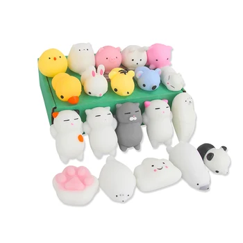 

20Pcs Mochi Squishy Toys Kawaii Squishy Cat Anxiety Relief Toys For Kids Adults Solid Mini Squishies Super Slow Rising Kids