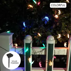 30LED солнечного света строки садовая уличная лампа подарок Рождественская елка Декор 6,5 m Водонепроницаемый праздничное освещение