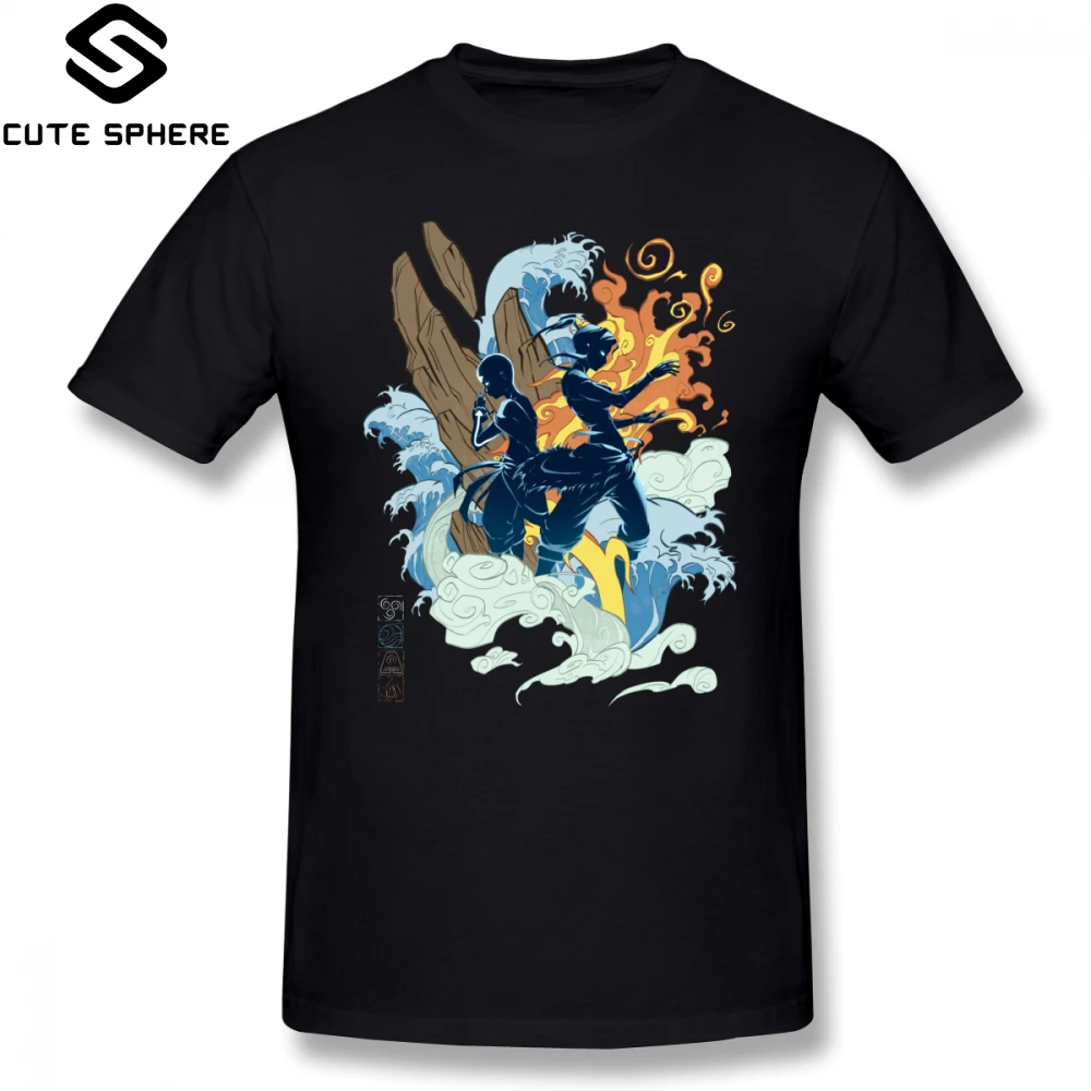 

Avatar The Last Airbender T Shirt Two Avatars T-Shirt Graphic Short Sleeve Tee Shirt 6xl Funny Mens Summer Cotton Tshirt