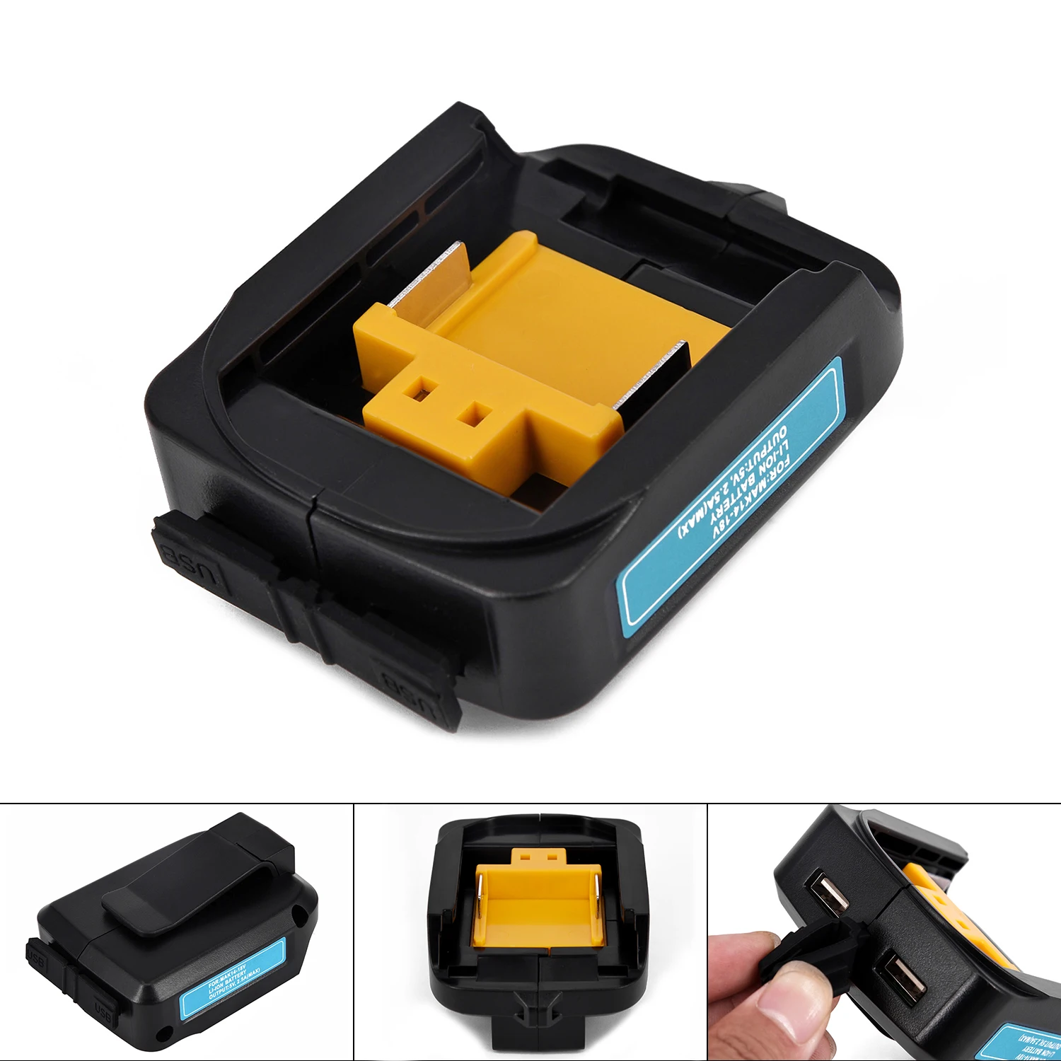 

1pc USB Charging Adapter for Makita ADP05 BL1815 BL1830 BL1840 BL1850 14-18V