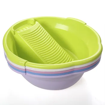 

Plastic washtub washboard basin sudsy laundry tub basin syncronisation sudsy