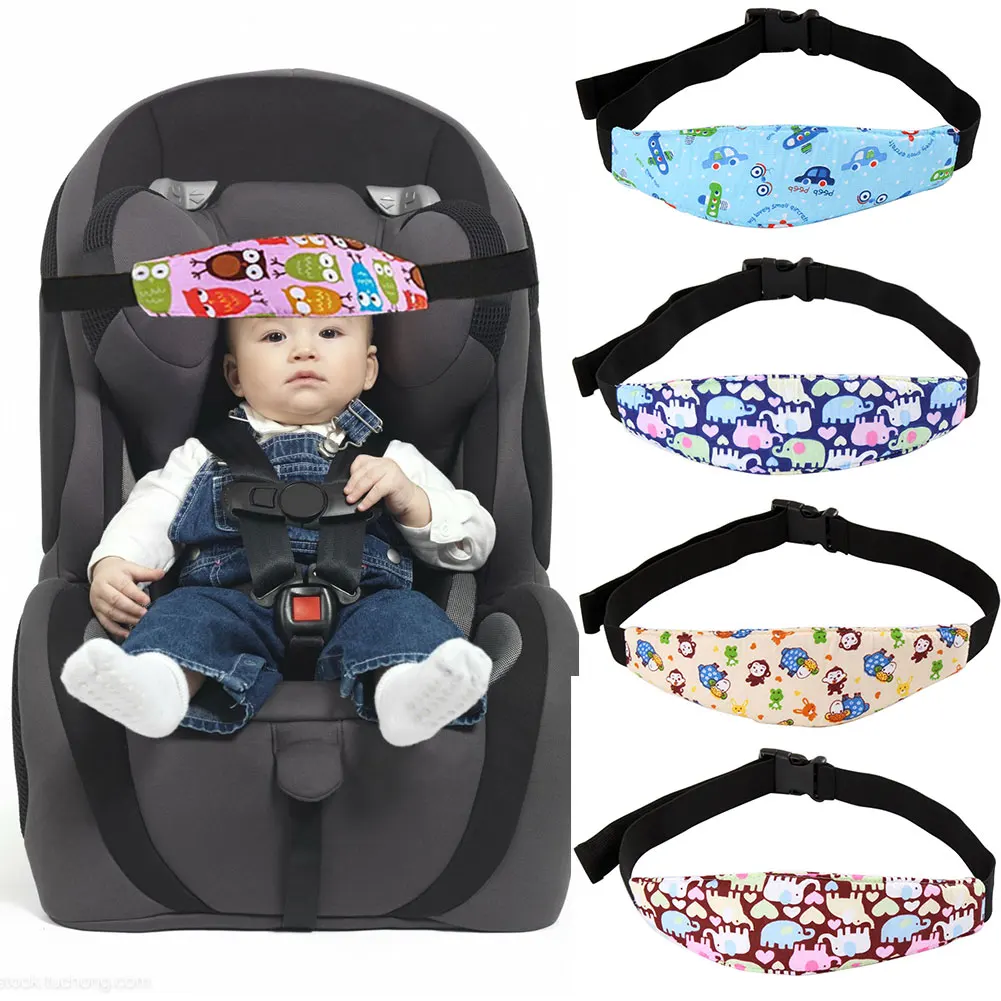 

Baby Sleeping Head Support Fastening Strap Halter Stroller Elastic Playpens Pram Fastening Position Control Infant Carriage #03