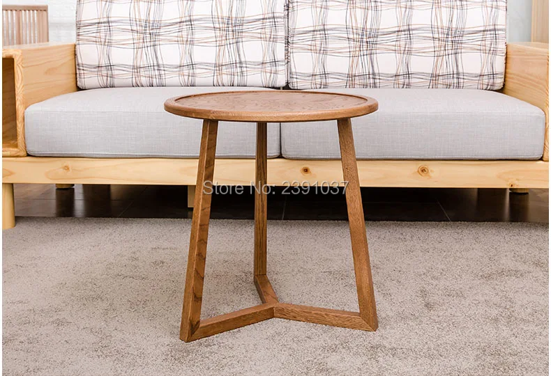Brand New Japanese-style Oak Wood round coffee table coffee round table, round furniture, for tatatami tea house coffee shop