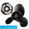 362B641080 For Tohatsu-Mercury 9.9-20HP 9.25 x 9.8 Aluminum Outboard Propeller 14 Spline Tooth 3 Blades Standard Rotation Black ► Photo 2/6