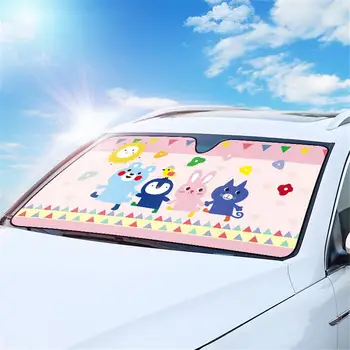 

Car Windshield Sunshade Insulation Sun Visor Cute Cartoon Auto Curtain Sunshade Windshield Shades Car Sunshade