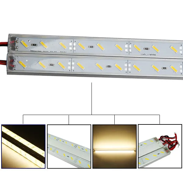 ARILUX 50 см IP68 9W SMD 7020 светодиодный ленты 36 светодиодный теплый белый светодиодный жесткой полосы плавательный бассейн 12V Светодиодный светильник полосы