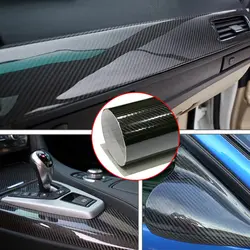 Новое поступление D углеродного волокна винил стерео динамик DIY Съемный оберточный лист для автомобиля Roll пленка самоклеющаяся 152*20 см