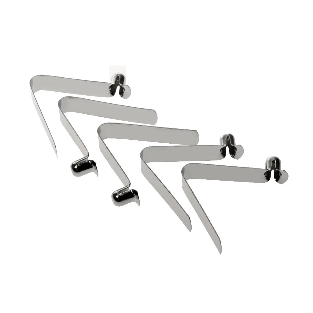 

5pcs Durable Kayak Paddle Push Snap Button Tent Awning Pole Clips Tube Spring Clips Stainless Steel Outdoor Tools