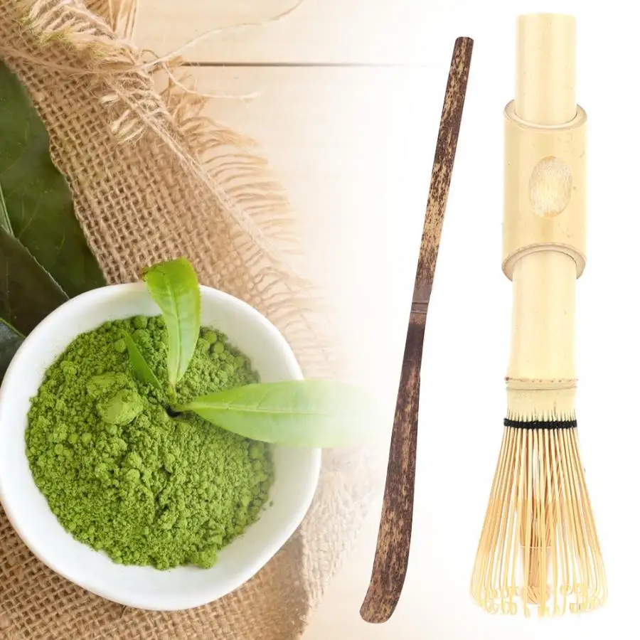 

2 Pcs Matcha Making Set Matcha Tea Whisk Hooked Bamboo Scoop Chashaku matcha Bamboo