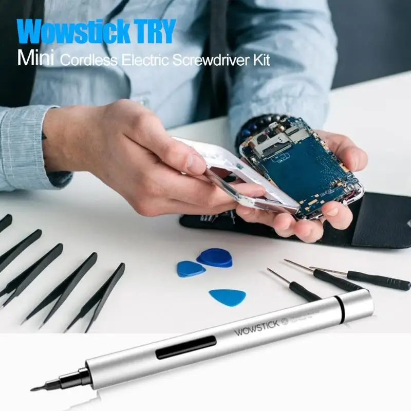 Wowstick попробуйте Мини Беспроводная электрическая отвертка комплект мобильный телефон камера ноутбук цифровой разборка ремонтный инструмент