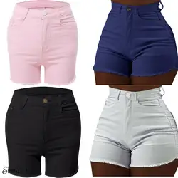 Новое поступление 2019 года Unif джинсовые шорты новые летние женские высокая Талия Короткие джинсы горячие пляжные брюки для девочек Bodycon