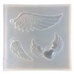 DIY ручное производство ювелирных изделий полимерный литой формы силиконовая форма для изготовления Подвески Крыло ангела инструменты