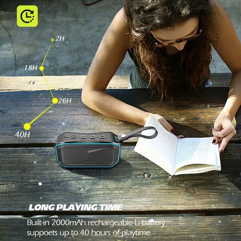AABB уличные беспроводные колонки Bluetooth Сабвуфер Портативный прочный корпус Ipx7