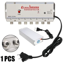 1 шт. Регулируемый CA tv ТВ усилитель сигнала 2 Вт AC 220 В 50-60 Гц US Plug 1 в 6 выход CA ТВ видео усилитель сигнала усилитель разветвитель